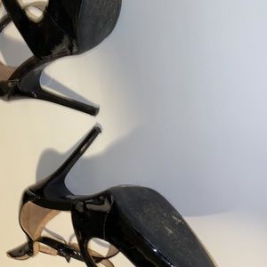 BLACK STRAPPY Stilettos | Black Patent leather| US Size 10